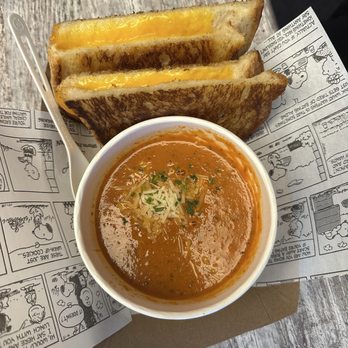 Warm Puppy Cafe - Good Grief Grilled Cheese tomato soup - American Near Me - Santa Rosa, California Warm Puppy Cafe - Good Grief Grilled Cheese tomato soup - American Near Me - Santa Rosa, California