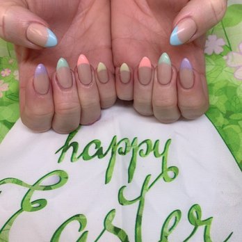 Envy Lashes and Nails - Easter pastel french tips - Eyelash Service Near Me - Long Beach, California Envy Lashes and Nails - Easter pastel french tips - Eyelash Service Near Me - Long Beach, California