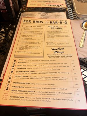 Menu photo 2 Fox Bros. Bar-B-Q Atlanta, GA Menu photo 2 Fox Bros. Bar-B-Q Atlanta, GA