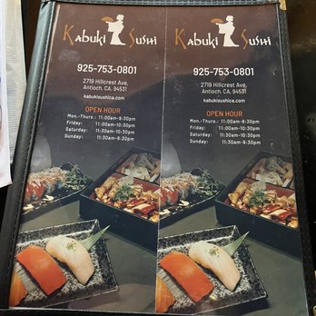 Kabuki Sushi - Menu - Japanese Near Me - Antioch, California