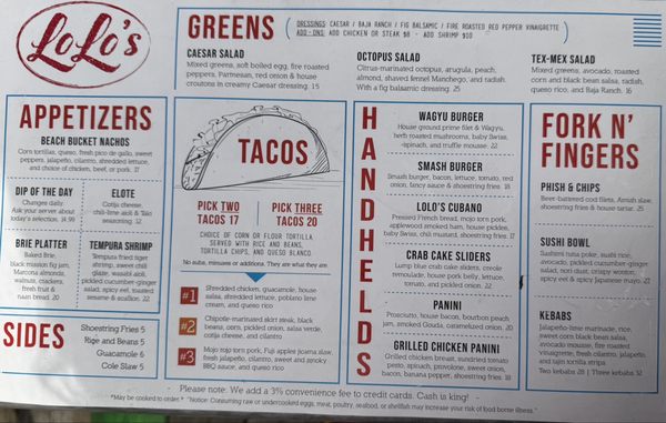 Menu photo 1 Lolo's Holland, MI