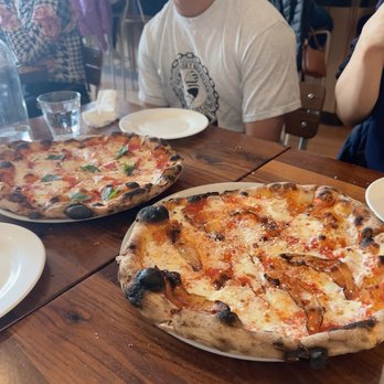 Razza - Margherita (left) and guancia (right) pizza - Pizza Near Me - Jersey City, New Jersey