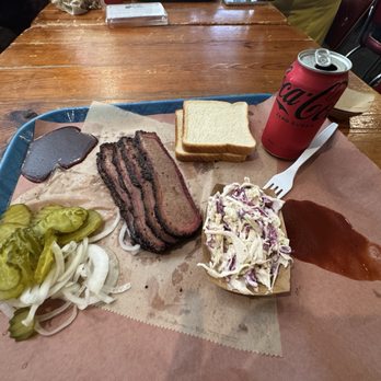Franklin Barbecue - Lean brisket 1/5 lb - Barbeque Near Me - Austin, Texas