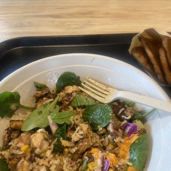 CAVA - Balsamic date chicken bowl & pita chips - Salad Near Me - Greensboro, North Carolina CAVA - Balsamic date chicken bowl & pita chips - Salad Near Me - Greensboro, North Carolina