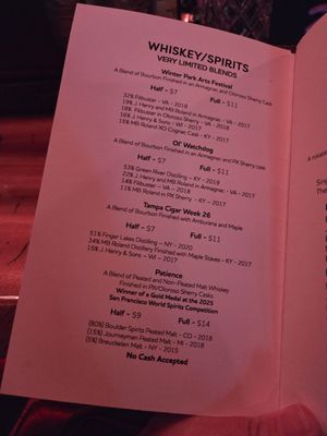 Menu photo 5 Forward Slash Winter Park, FL