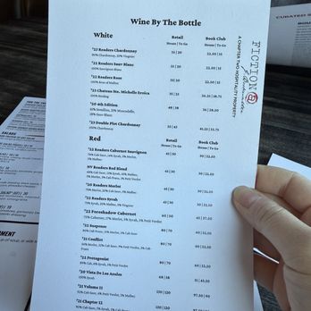 Fiction At J Bookwalter - Wine by the bottle menu - Seafood Near Me - Richland, Washington