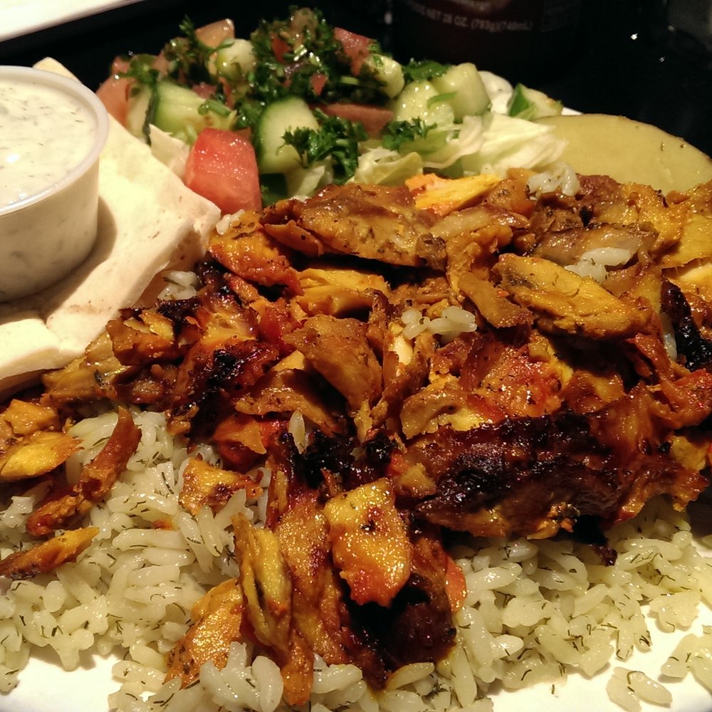 Mediterranean Grill - #20 -- chicken, rice, pita, tzatziki, salad - Greek Near Me - Vancouver, British Columbia Mediterranean Grill - #20 -- chicken, rice, pita, tzatziki, salad - Greek Near Me - Vancouver, British Columbia