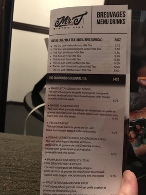Menu photo 6 Mr T Bistro Viet Laval, QC