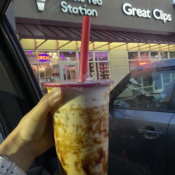 Bubble Tea Station Cafe - Black Sugar Milk Tea with boba - Desserts Near Me - Sparks, Nevada Bubble Tea Station Cafe - Black Sugar Milk Tea with boba - Desserts Near Me - Sparks, Nevada