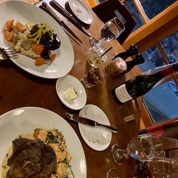 Cascade Dining Room - Lamb ossu bucco & lamb gnocci - New American Near Me - Timberline Lodge, Oregon Cascade Dining Room - Lamb ossu bucco & lamb gnocci - New American Near Me - Timberline Lodge, Oregon