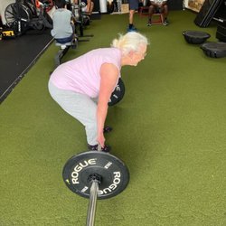 Bay Area Fitness - Our client Janell working on her deadlift