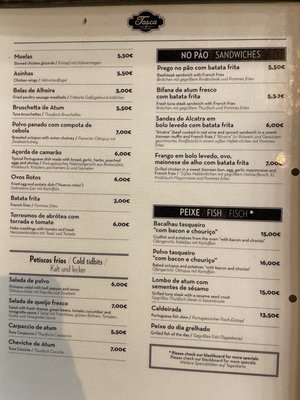 Menu photo 5 A Tasca Ponta Delgada, 20 Menu photo 5 A Tasca Ponta Delgada, 20