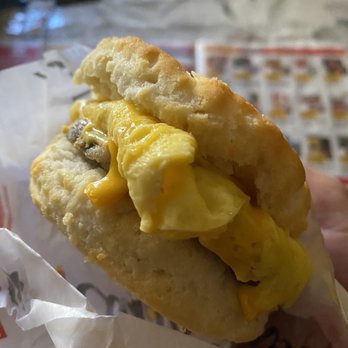 Carl's Jr - The Sausage, Egg & Cheese Biscuit is fresh. - Burgers Near Me - Manteca, California