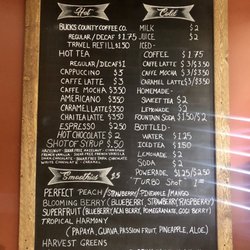 The Village Cafe - Beverage menu