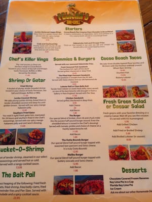 Menu photo 8 Pier 62 Oceanfront Restaurant & Bar Cocoa Beach, FL