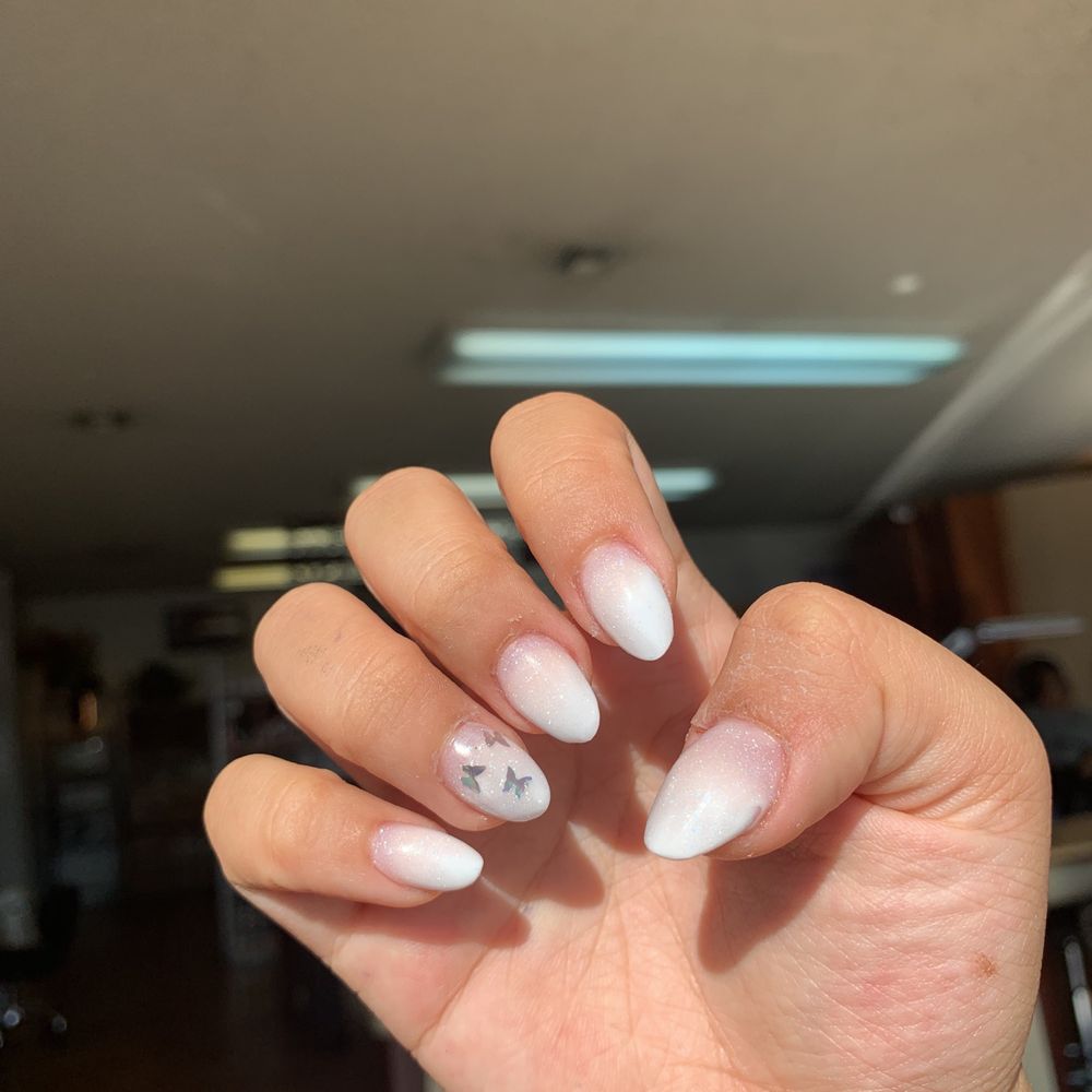 Artists Salon - Ombré with butterflies - Hair Salons Near Me - Garden Grove, California Artists Salon - Ombré with butterflies - Hair Salons Near Me - Garden Grove, California
