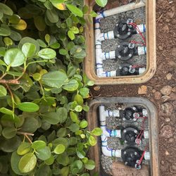Honua Wai Irrigation & Landscapes - in-line valves installed