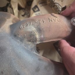 Cracked exhaust manifold Cracked exhaust manifold