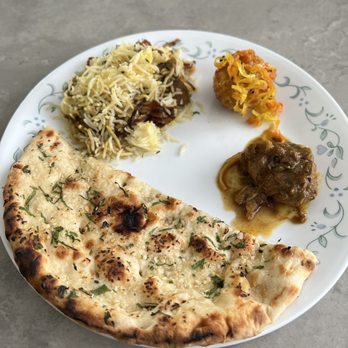Aurum - Her Highness (Chicken Biryani), COMFY- Arancini, Old Fashioned Chicken and Garlic Naan - Indian Near Me - Los Altos, California Aurum - Her Highness (Chicken Biryani), COMFY- Arancini, Old Fashioned Chicken and Garlic Naan - Indian Near Me - Los Altos, California