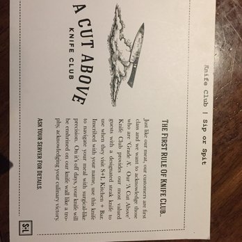 S+L Kitchen & Bar - Langley - Steak knife - Steakhouses Near Me - Langley, British Columbia S+L Kitchen & Bar - Langley - Steak knife - Steakhouses Near Me - Langley, British Columbia