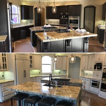 Texas Premier Painting - Cabinet color change - Painters Near Me Texas Premier Painting - Cabinet color change - Painters Near Me