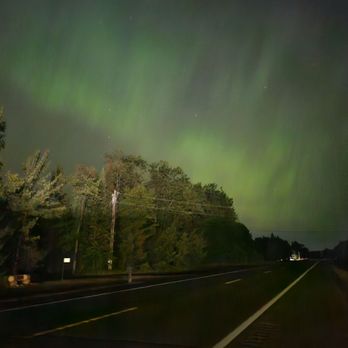 Sunshine Motel, Cabins and Campground - Northern lights seen from the motel! - Resorts Near Me - Ontonagon, Michigan