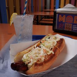 Meyer's Olde Dutch - Dog with slaw and chili