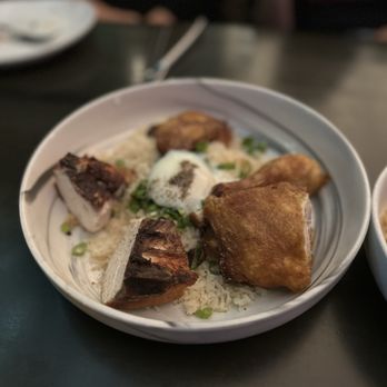 AnQi Bistro - Peking Roasted Chicken with Truffle Hainan Rice - Asian Fusion Near Me - Costa Mesa, California