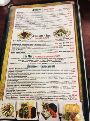 Menu photo 6 Bahia De Acapulco Freehold, NJ
