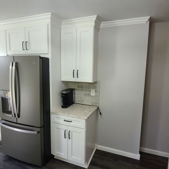 We Love To Remodel - Custom refrigerator pantry cabinets & trim. - Cabinetry Near Me We Love To Remodel - Custom refrigerator pantry cabinets & trim. - Cabinetry Near Me