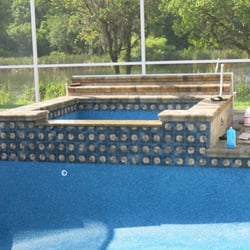 Big Splash Pool & Spa - After the Pool & Spa have been Refinished with Pebble Tec Beadcrete aggregate @ 1-877-421-7500
