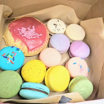 Lux Sucre Desserts - One of every flavor macaron. And a marionberry pie. - Desserts Near Me - Wilsonville, Oregon