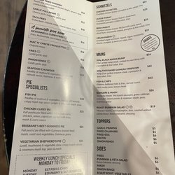 Irish Murphy's - Updated Menu