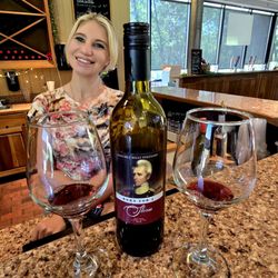 Natchez Hills Winery - Andrew Jackson's Hermitage - Lacie our super sweet wine server! Cab red!
