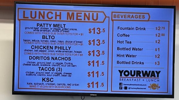 Menu photo 3 YOURWAY Breakfast and Lunch Las Vegas, NV Menu photo 3 YOURWAY Breakfast and Lunch Las Vegas, NV