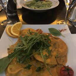 Ravioli Sgabetti and Pesto Penne Ravioli Sgabetti and Pesto Penne