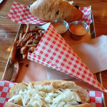 Wvrst - Kangaroo hotdog ($9.75), Elk hotdog($9.75), and Duck Fat Fries (large, $8.25) - German Near Me - Toronto, Ontario Wvrst - Kangaroo hotdog ($9.75), Elk hotdog($9.75), and Duck Fat Fries (large, $8.25) - German Near Me - Toronto, Ontario