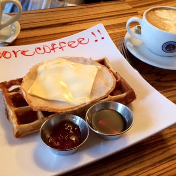Moore Coffee Shop - Monte Cristo- with turkey only and a Americano misto :) very tasty!! - Coffee & Tea Near Me - Seattle, Washington Moore Coffee Shop - Monte Cristo- with turkey only and a Americano misto :) very tasty!! - Coffee & Tea Near Me - Seattle, Washington