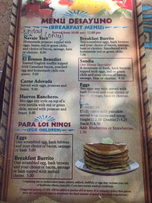 Menu photo 1 El Bruno's Albuquerque, NM