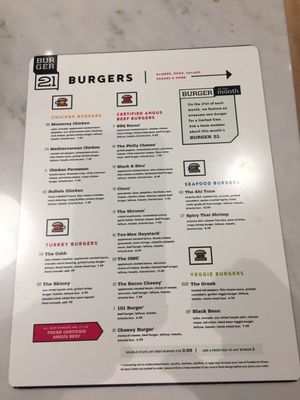 Menu photo 3 Burger 21 - Sterling Sterling, VA Menu photo 3 Burger 21 - Sterling Sterling, VA