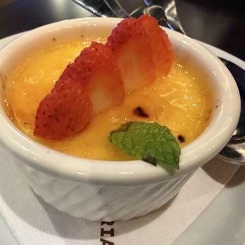 Amici Pizzeria & Bar - This Crème Brûlée was the first to go...I really liked the Strawberries on top. - Pizza Near Me - Reno, Nevada