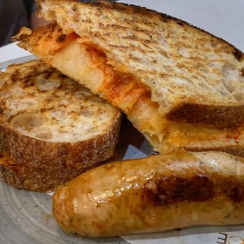 My Place Soho - Kimchi Toast w side sausage - Cafes Near Me - London, XGL