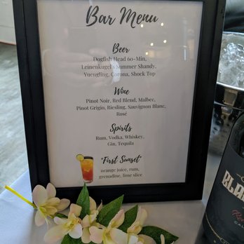 Chef's Table Catering - Bar menu for wedding reception. - Caterers Near Me - Philadelphia, Pennsylvania