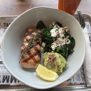 Avo Miami - Keto bowl with grilled salmon - Breakfast & Brunch Near Me - Miami Beach, Florida Avo Miami - Keto bowl with grilled salmon - Breakfast & Brunch Near Me - Miami Beach, Florida