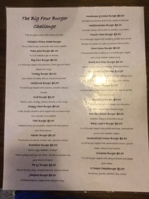 Menu photo 8 Big Four Cafe Batesville, IN