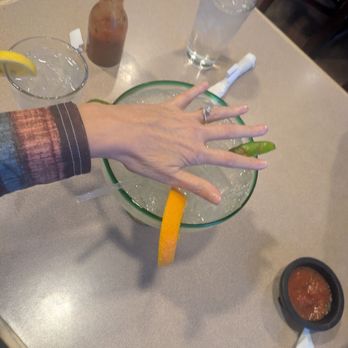 Adauto's - Grande margarita as big as your hand - Mexican Near Me - Bucerías, NAY