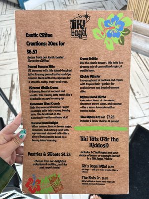 Menu photo 1 Tiki Bagel St. Pete Beach, FL Menu photo 1 Tiki Bagel St. Pete Beach, FL