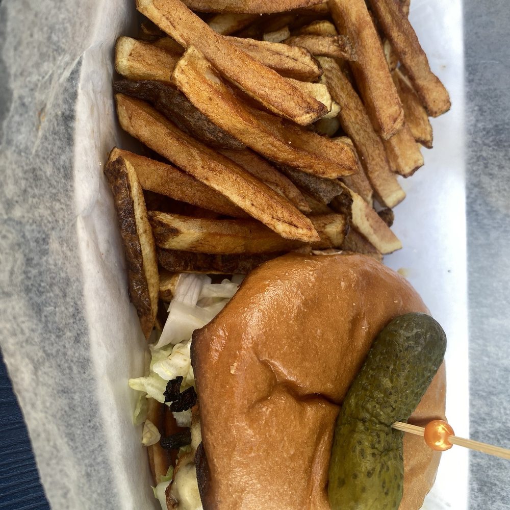 The Playground - Smash burger with fries - Pubs Near Me - Dunedin, Florida The Playground - Smash burger with fries - Pubs Near Me - Dunedin, Florida