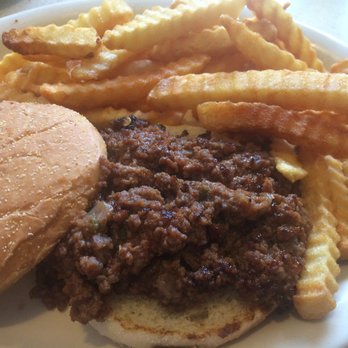 Lake Villa Restaurant - A very tasty sloppy joe with fries and homemade soup for only $7.25. How can you beat that! - Breakfast & Brunch Near Me - Lake Villa, Illinois Lake Villa Restaurant - A very tasty sloppy joe with fries and homemade soup for only $7.25. How can you beat that! - Breakfast & Brunch Near Me - Lake Villa, Illinois
