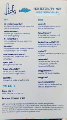 Menu photo 1 Lido Bayside Grill Miami Beach, FL Menu photo 1 Lido Bayside Grill Miami Beach, FL